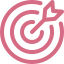 Goal-focused outcomes icon